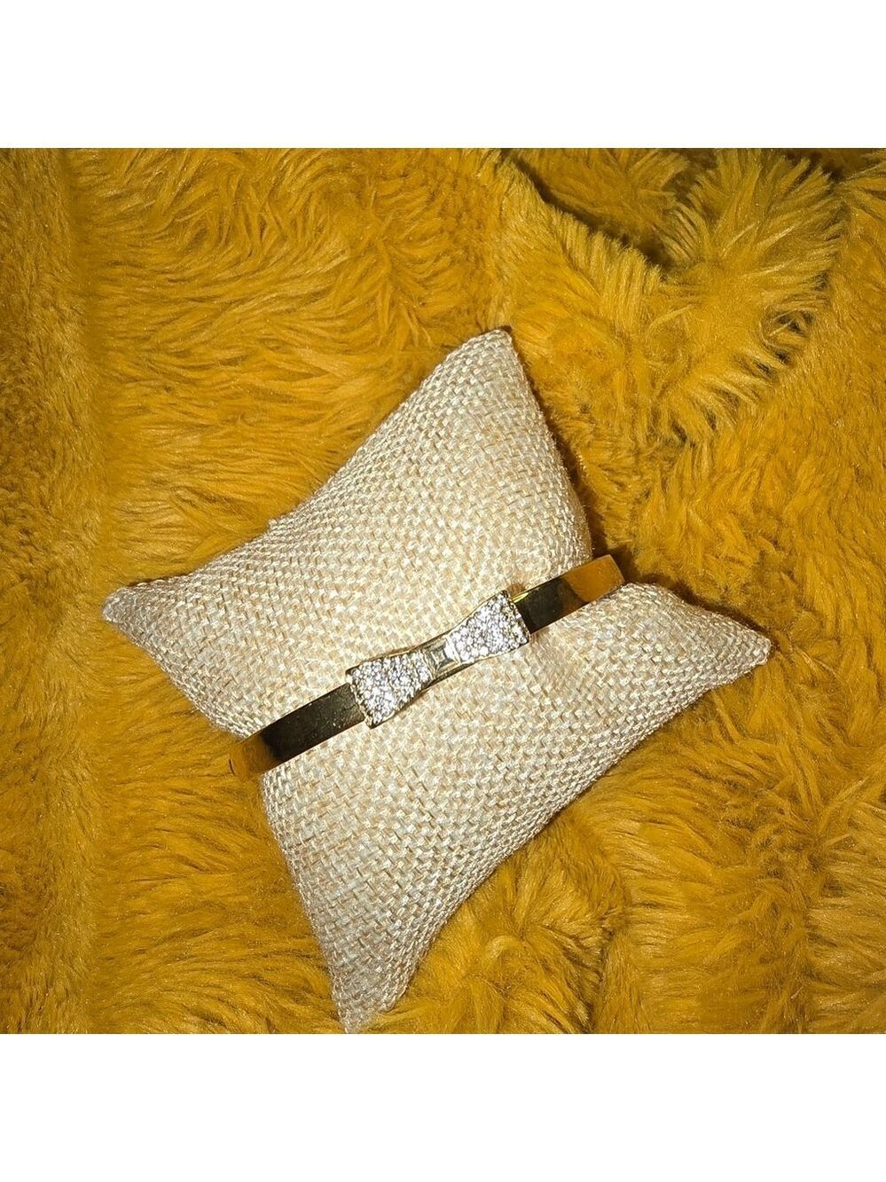 Euc kate spade gold silver bow clasp bracelet